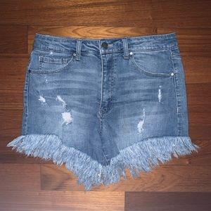 Black Label blue jean shorts!